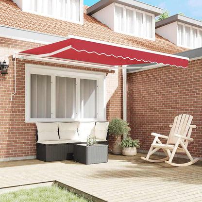 Tenda Retrattile Rosso 300 x 250 cm Tessuto
