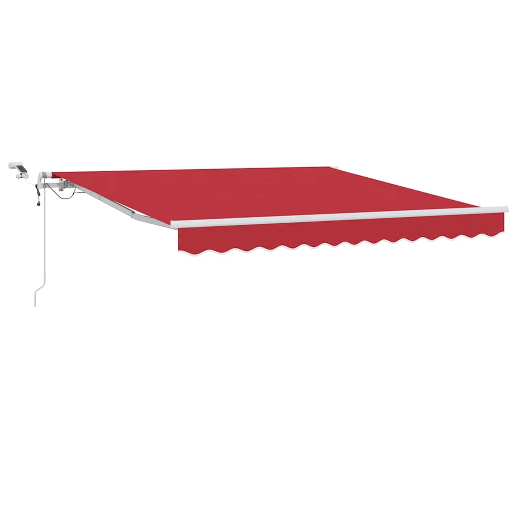 Tenda Retrattile Rosso 300 x 250 cm Poliestere e Metallo