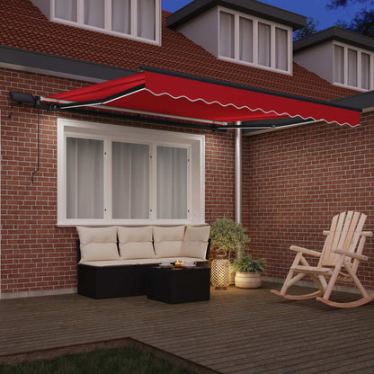 Tenda Retrattile Rosso 300 x 250 cm Tessuto
