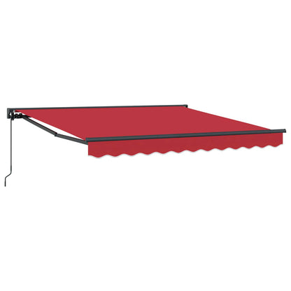 Tenda Retrattile Rosso 300 x 250 cm Alluminio e Tessuto