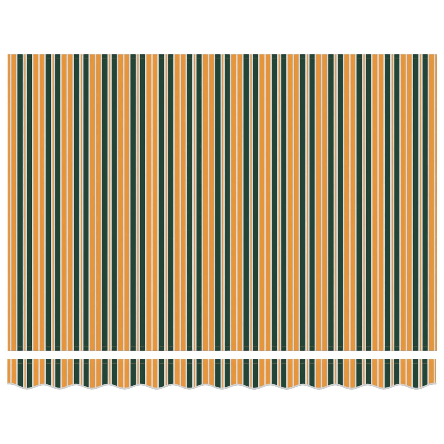 Tenda da Sole Verde e Giallo 300 x 250 x 165 cm Poliestere