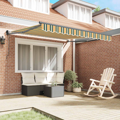 Tenda da Sole Verde e Giallo 300 x 250 x 165 cm Poliestere