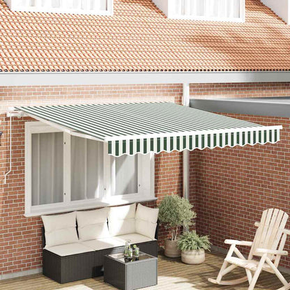 Tenda da Sole Verde e Bianco 300 x 250 x 165 cm Poliestere