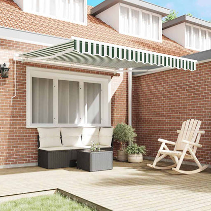 Tenda da Sole Verde e Bianco 300 x 250 x 165 cm Poliestere