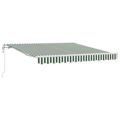 Tettuccio Elettrico Retrattile Verde e Bianco 300 x 250 cm