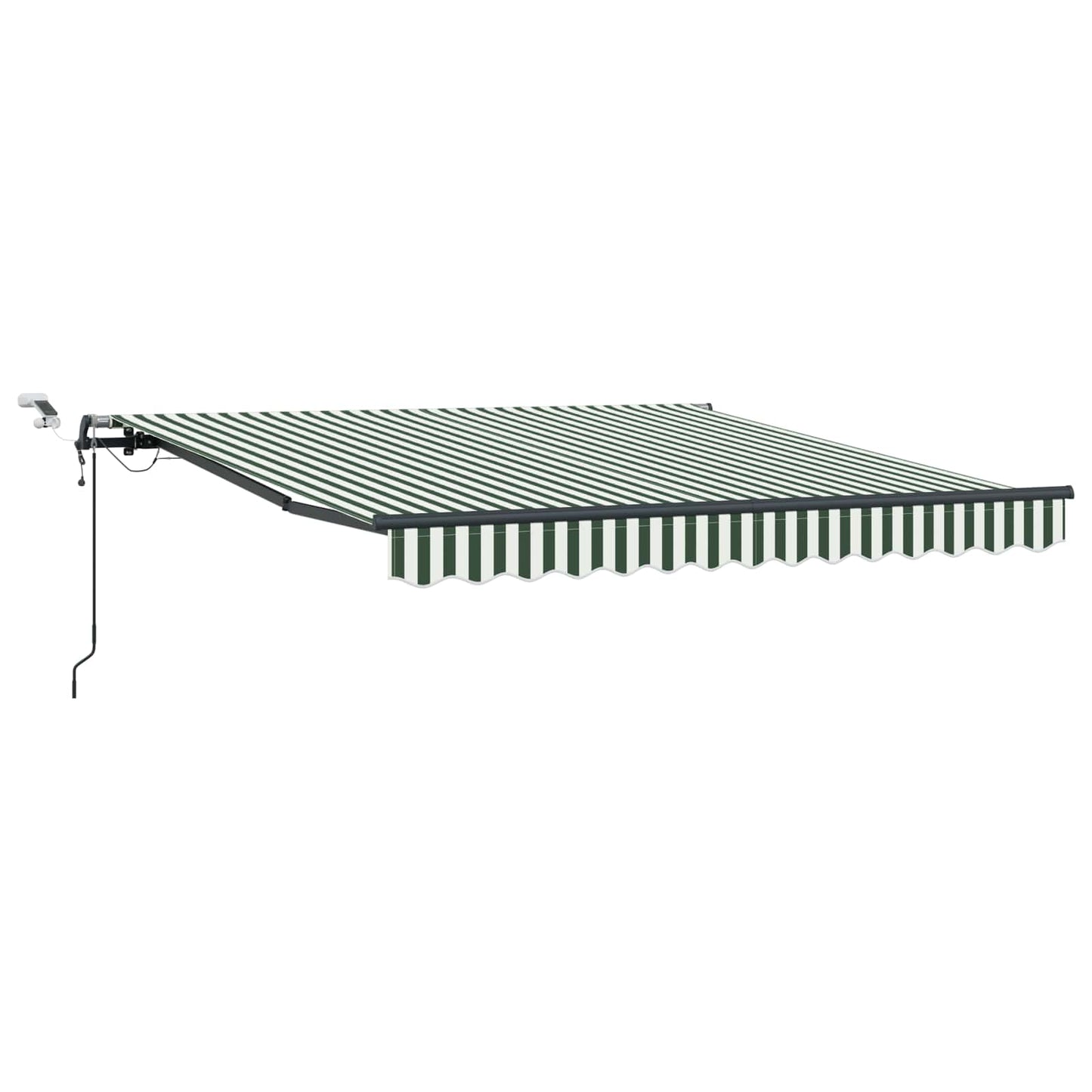 Tessuto per Tenda con Verde e Bianco 300 x 250 cm Poliestere