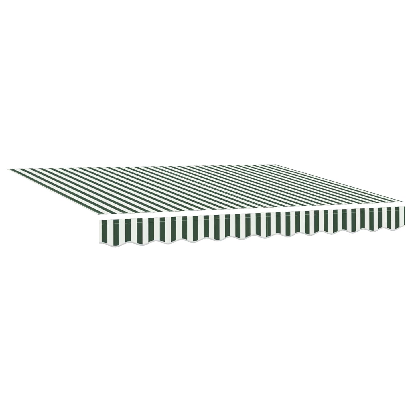 Tessuto per Tenda con Verde e Bianco 300 x 250 cm Poliestere