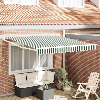 Tenda da Sole Verde e Bianco 300 x 250 x 165 cm Poliestere