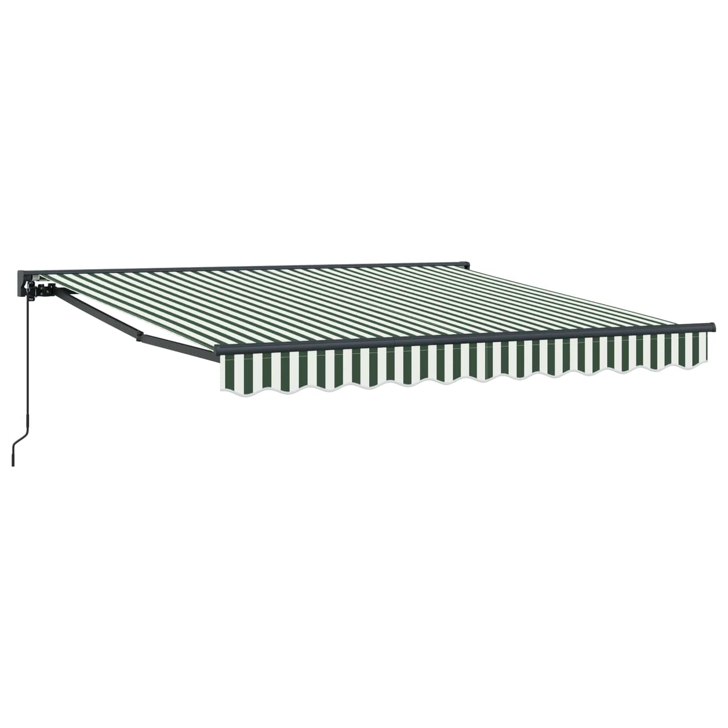Tenda Retrattile Verde e Bianco 300 x 250 cm