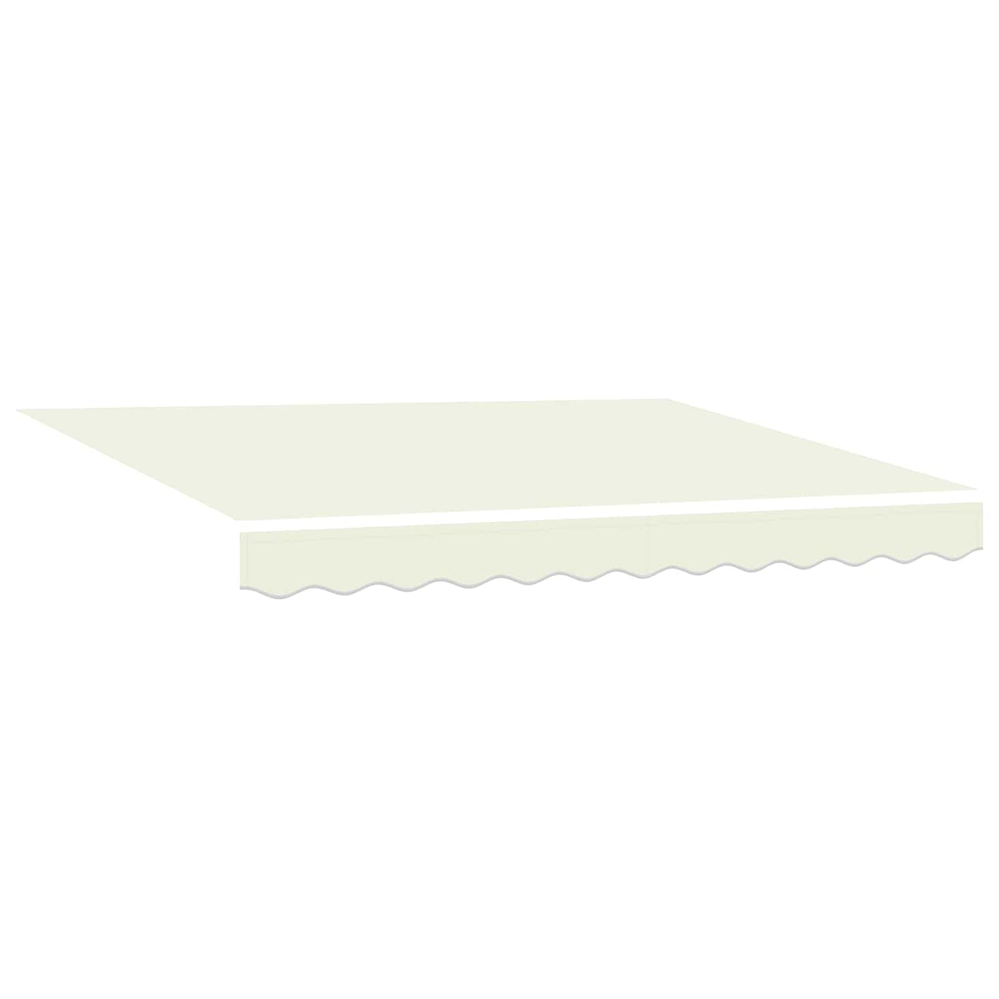 Tenda Retrattile Crema 350 x 250 cm Poliestere e Alluminio