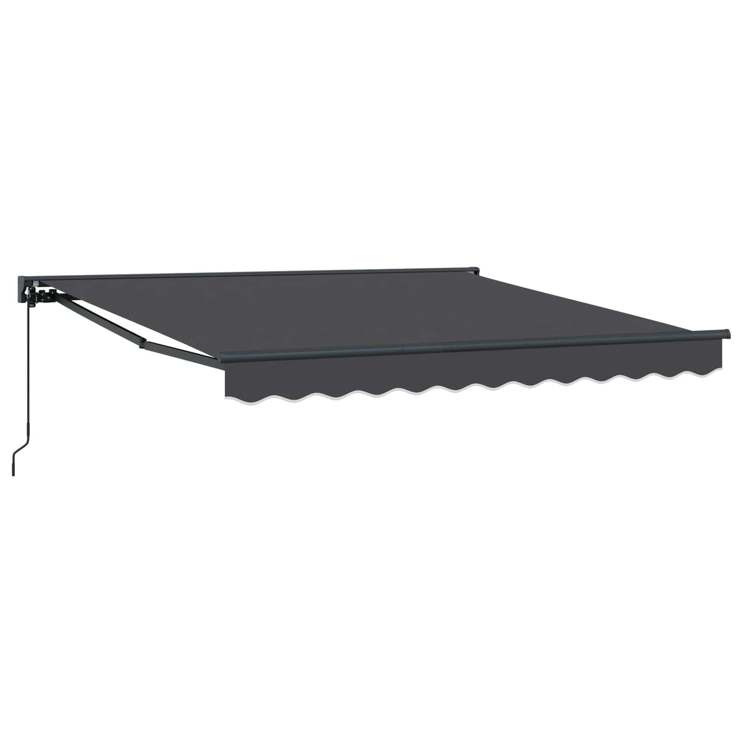Tenda Retrattile Antracite 350 x 250 cm Alluminio e Tessuto