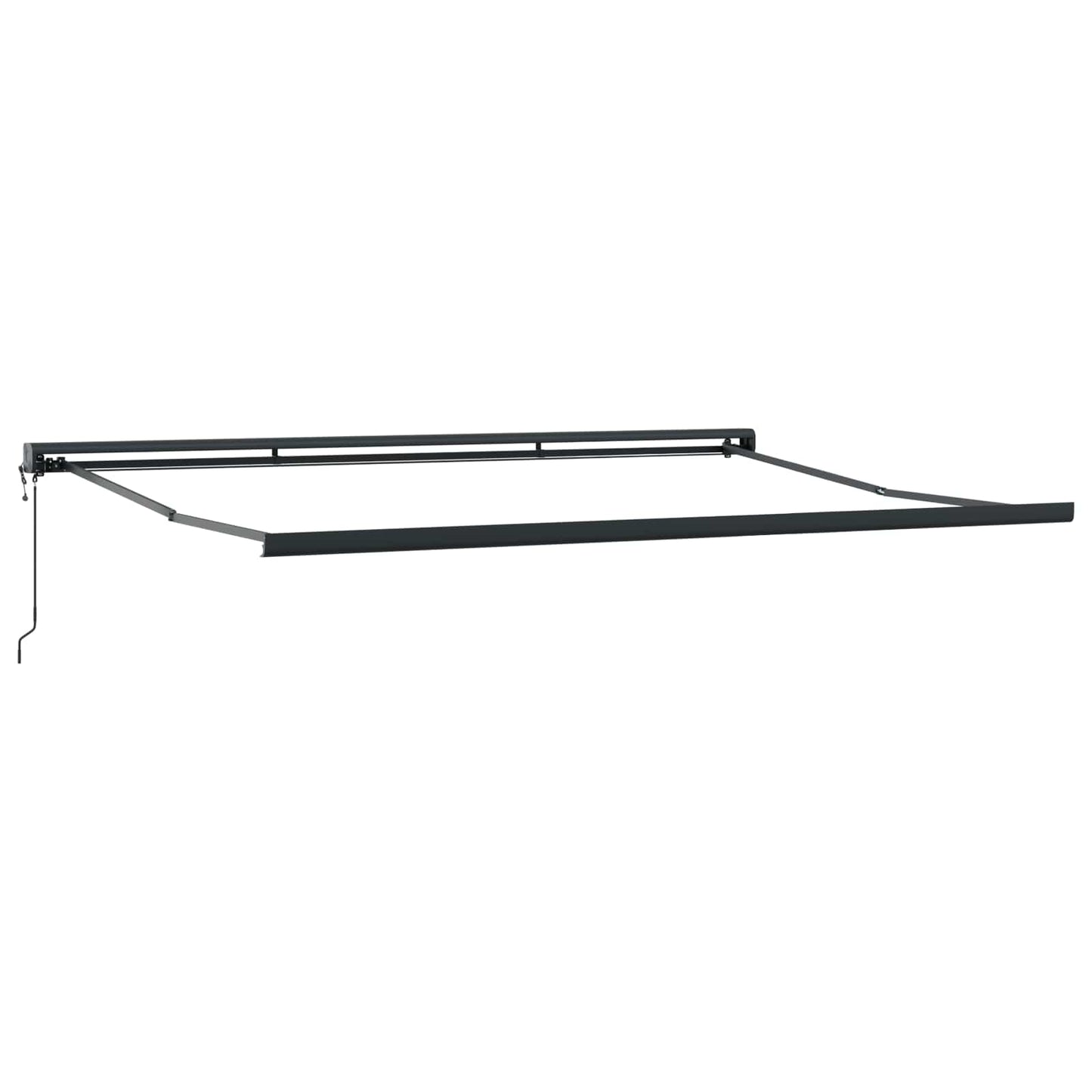Tenda Retrattile Rosso e Nero 350 x 250 cm Tessuto