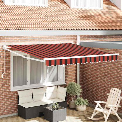 Tenda da Sole Arancione e Marrone 350 x 250 x 165 cm Poliestere