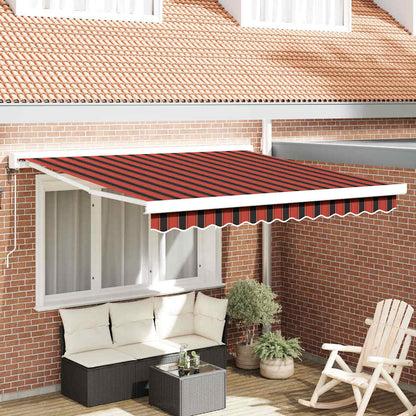 Tenda da Sole Rosso e Nero 350 x 250 x 165 cm
