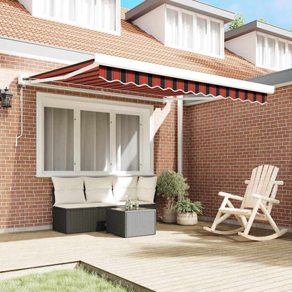 Tenda da Sole Rosso e Nero 350 x 250 x 165 cm