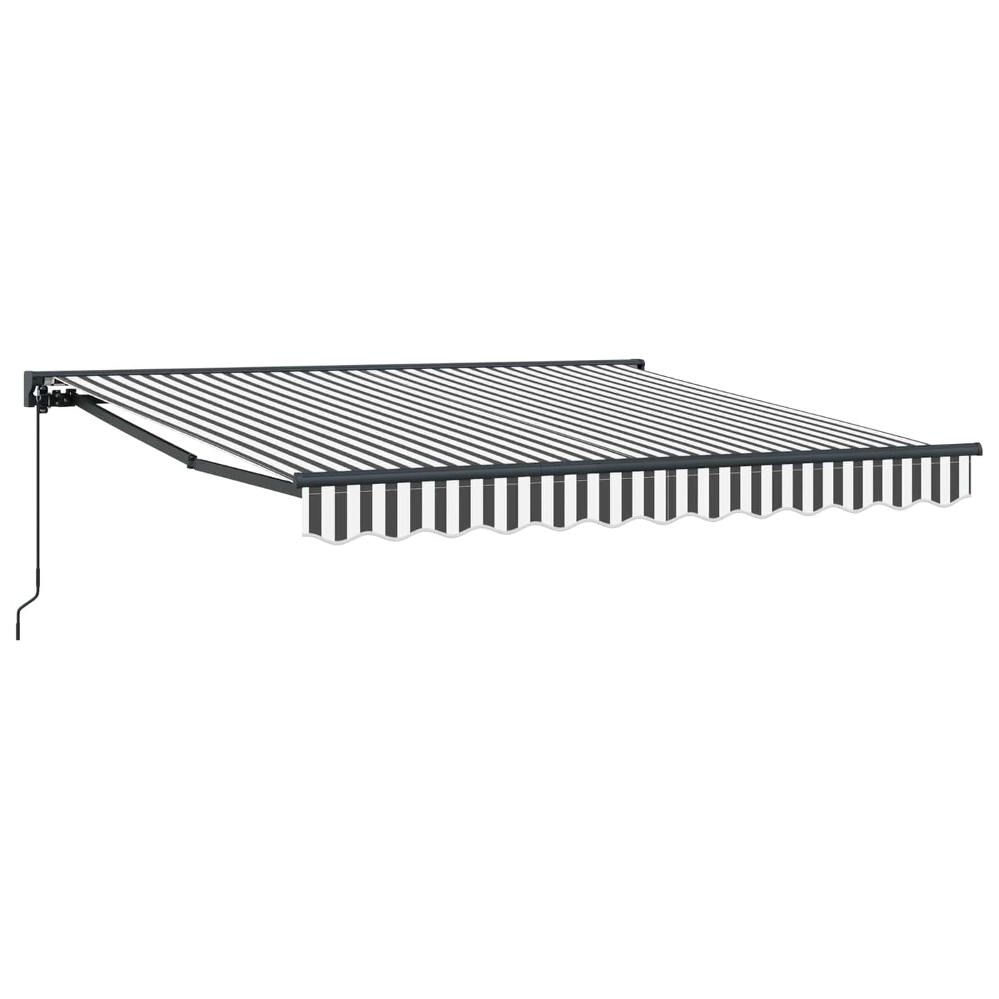 Tenda Retrattile Antracite e Bianco 350 x 250 cm