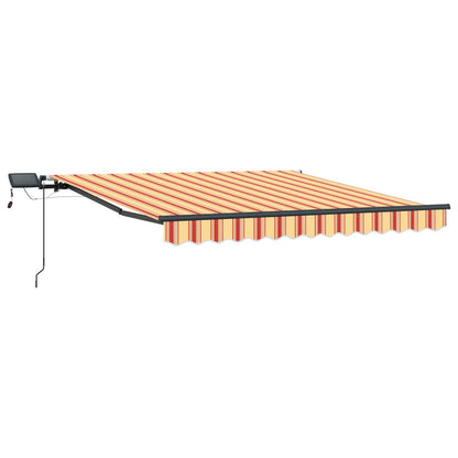 Tenda Retrattile giallo e arancione 350 x 250 cm Tessuto