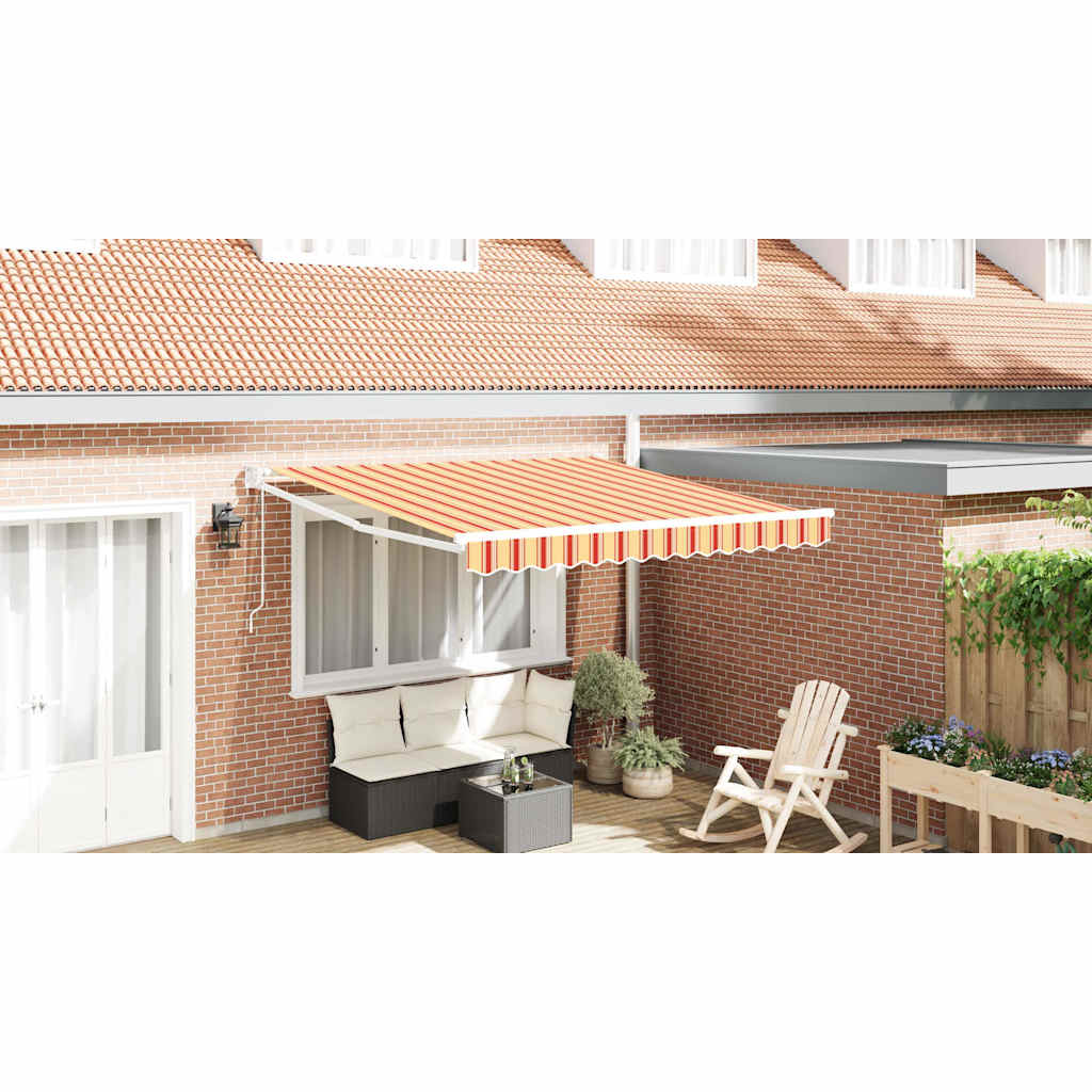 Tenda da Sole Giallo e Arancione 350 x 250 x 165 cm Poliestere