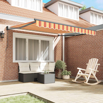 Tenda da Sole Giallo e Arancione 350 x 250 x 165 cm Poliestere