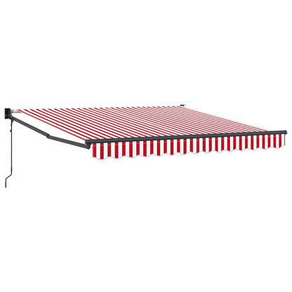 Tenda Retrattile Rosso e Bianco 350 x 250 cm