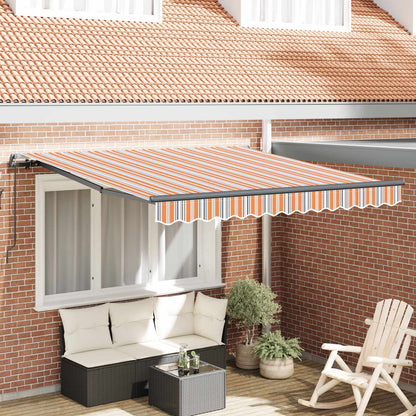 Tenda Retrattile Multicolore 350 x 250 cm Poliestere e Acciaio