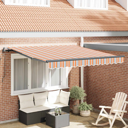 Tenda Retrattile Multicolore 350 x 250 cm Tessuto e Alluminio