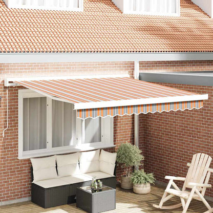 Tenda Retrattile Multicolore 350 x 250 cm Tessuto e Metallo