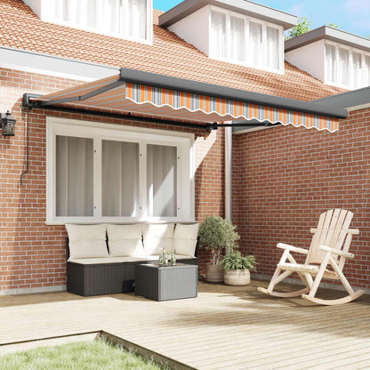 Tenda da Sole Multicolore 350 x 250 cm Poliestere e Alluminio