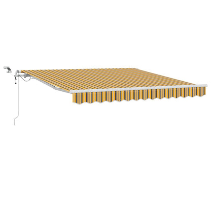 Tenda Retrattile Multicolore 350 x 250 cm Poliestere e Metallo