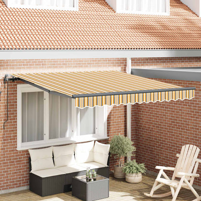 Tenda Retrattile Multicolore 350 x 250 cm Tessuto e Alluminio