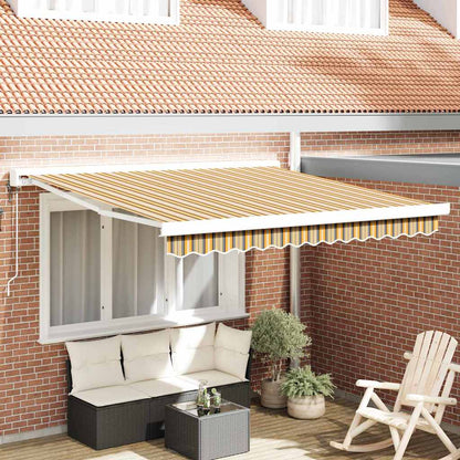 Tenda da Sole Multicolore 350 x 250 cm Poliestere e Alluminio