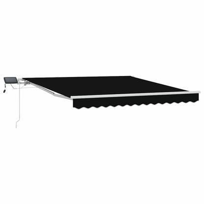 Tenda Retrattile Nero 350 x 250 cm Tessuto e acciaio