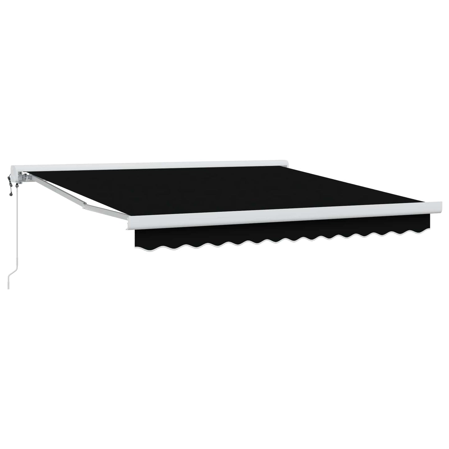 Tenda da Sole Nero 350 x 250 cm Poliestere e Alluminio