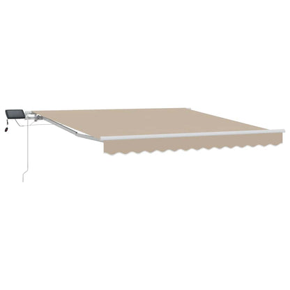 Tenda Retrattile Beige 350 x 250 cm Tessuto e acciaio