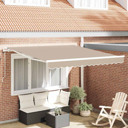 Tettuccio Elettrico Retrattile Beige 350 x 250 cm