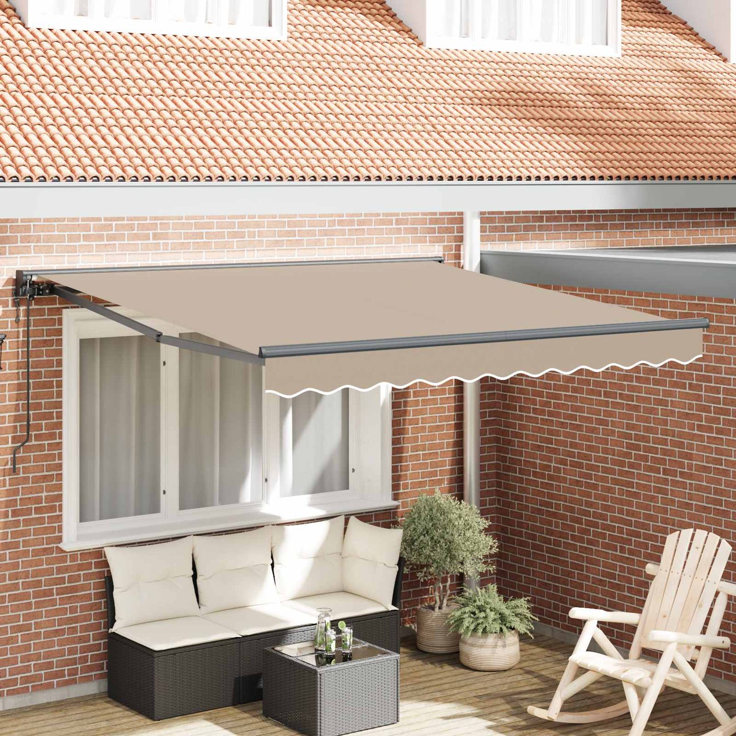 Struttura della tenda Beige 350 x 250 cm