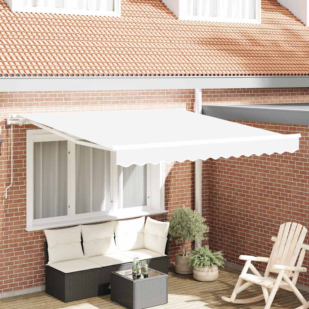 Tettuccio Elettrico Retrattile Bianco 350 x 250 cm