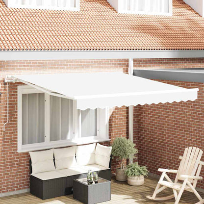 Tettuccio Elettrico Retrattile Bianco 350 x 250 cm