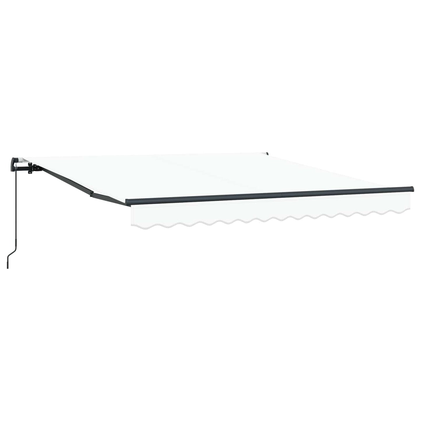Tenda Retrattile Bianco 350 x 250 cm Poliestere e Acciaio