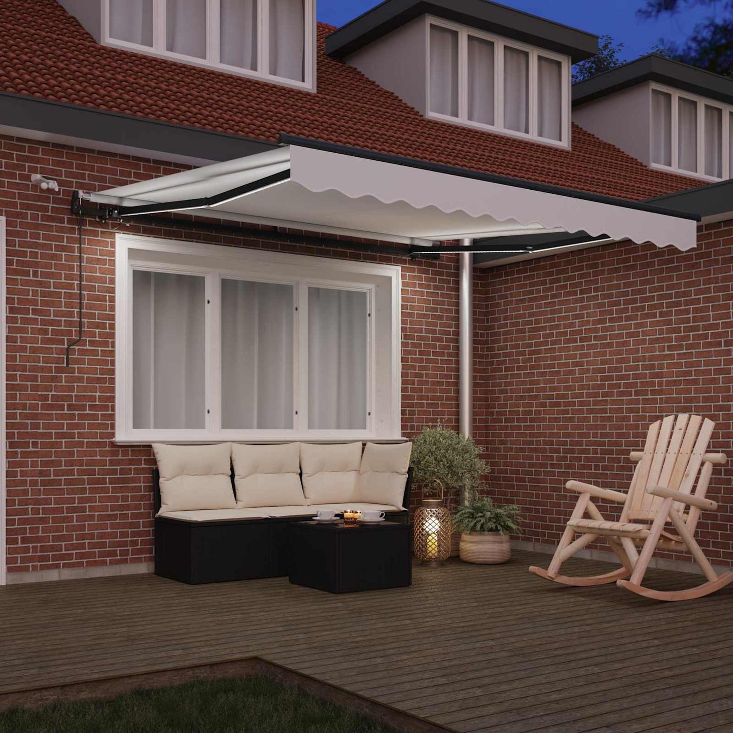 Tessuto per Tenda con Bianco 350 x 250 cm Poliestere
