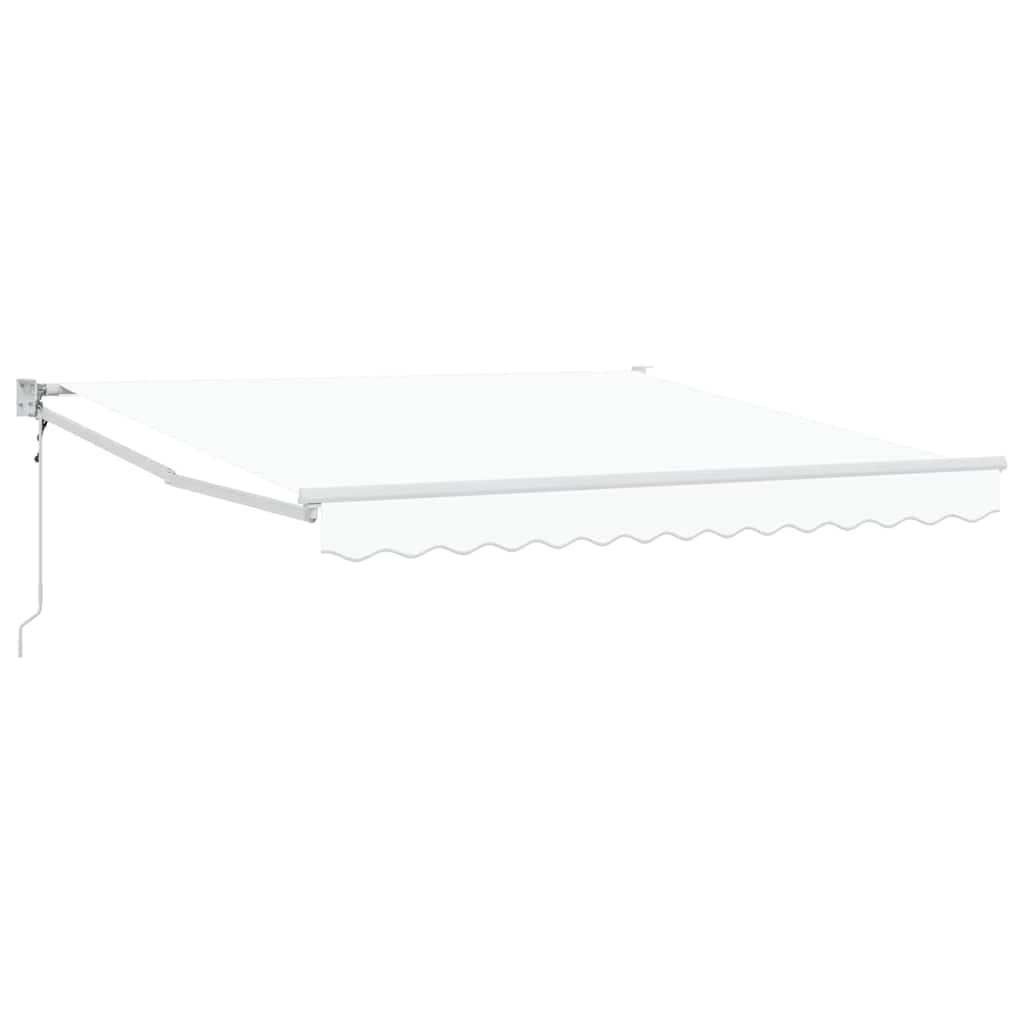 Tenda Retrattile Bianco 350 x 250 cm Tessuto