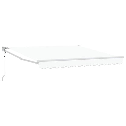 Tenda Retrattile Bianco 350 x 250 cm Tessuto