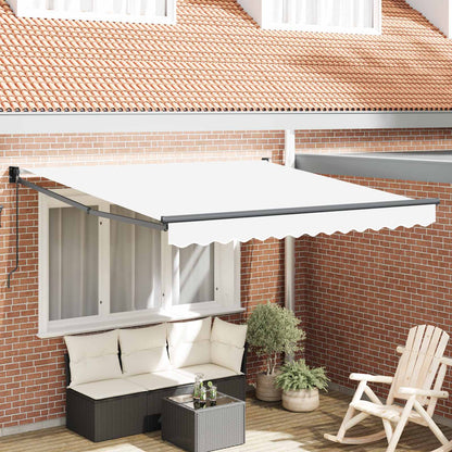 Tenda retrattile manuale Bianco 350 x 250 cm