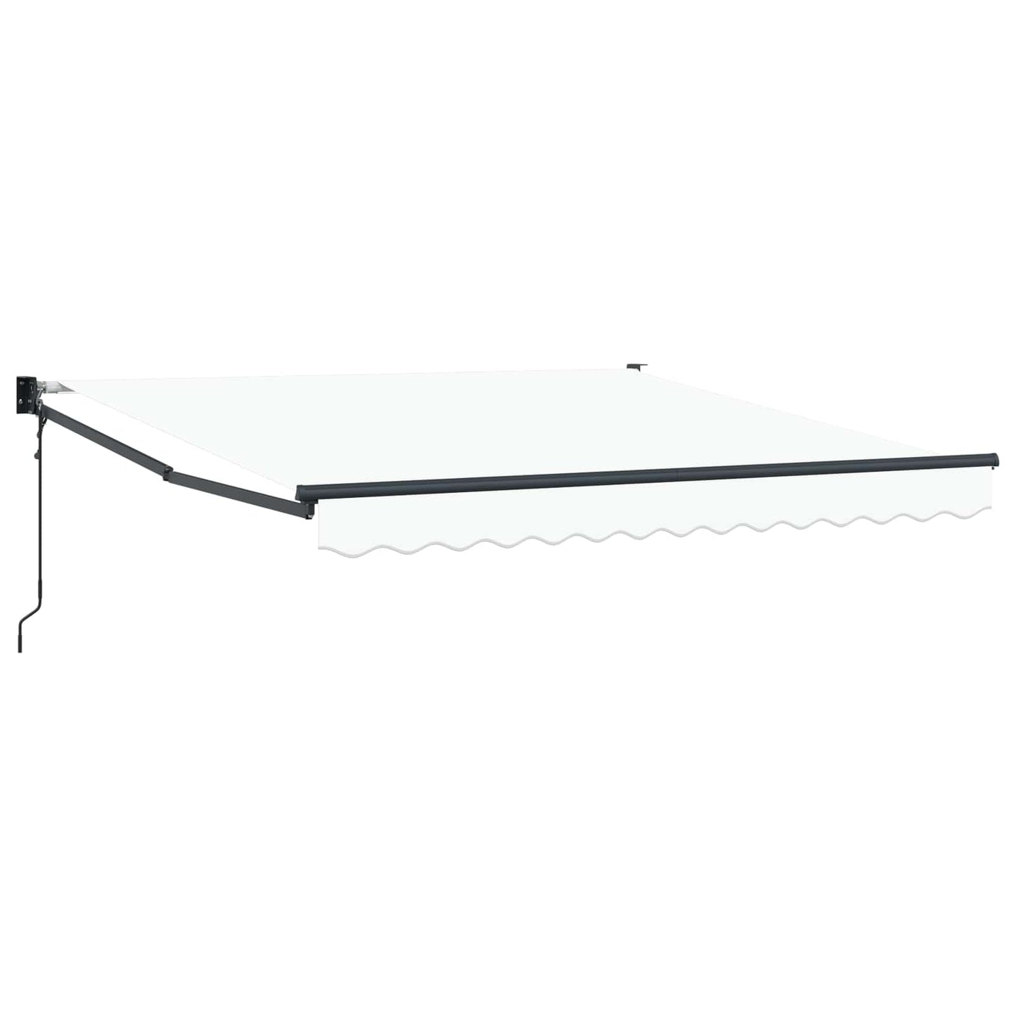 Tenda Retrattile Bianco 350 x 250 cm Poliestere e Alluminio