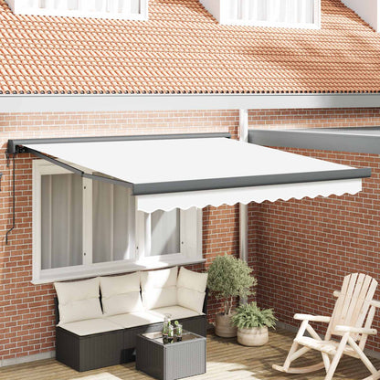 Tenda da Sole Bianco 350 x 250 x 165 cm Poliestere e Alluminio
