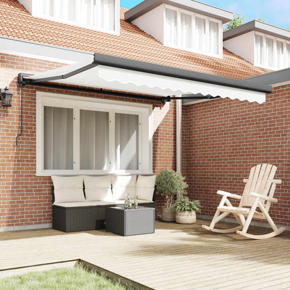 Tenda da Sole Bianco 350 x 250 x 165 cm Poliestere e Alluminio