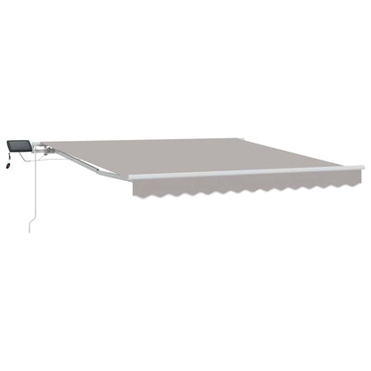 Tenda Retrattile Grigio chiaro 350 x 250 cm Tessuto e acciaio