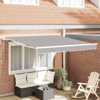 Tettuccio Elettrico Retrattile Grigio chiaro 350 x 250 cm