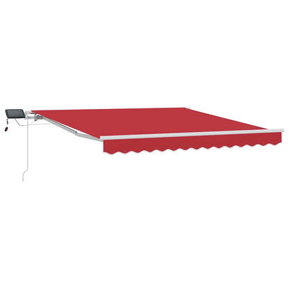 Tenda Retrattile Rosso 350 x 250 cm Tessuto e acciaio
