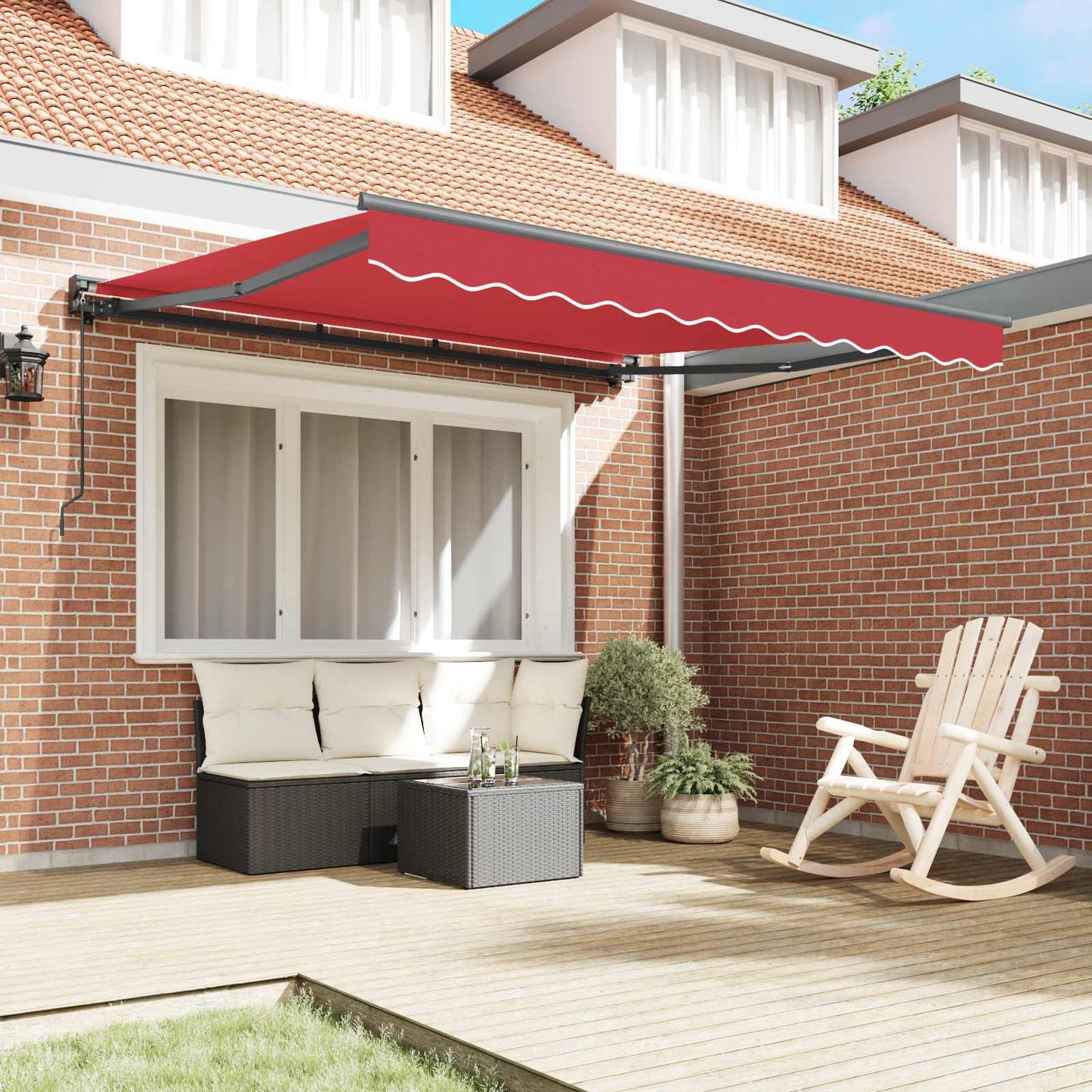 Struttura della tenda Rosso 350 x 250 cm